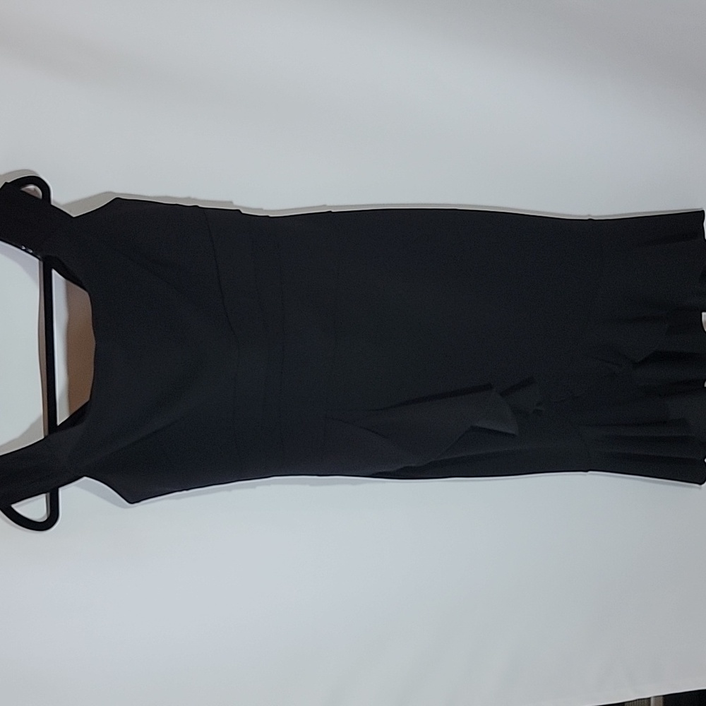 KNITEE | Classic Little Black Dress Ruffle Hem